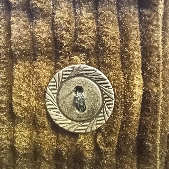 Roaman's Coffee Brown Corduroy Cotton Shacket Shirt Jacket 5XL Plus Size - Picture 4 of 5